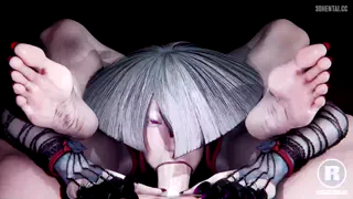 Street Fighter Hentai Videos - A.K.I Flexible Upside Down Deepthroat Blowjob [ReBit]