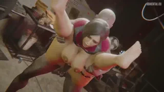 Resident Evil  Deepthroat - Ada Face and Anal Fucked Hard by Cultists [ITAlessio]