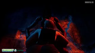 Chick deepthroating Monster Cock [Likeawolf] [FollyworksMouse]