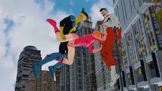 Atom Eve gets spitroasted by Mark and Omni-Man [Invincible] (Thenaysayer34) [Thunder_God_97]