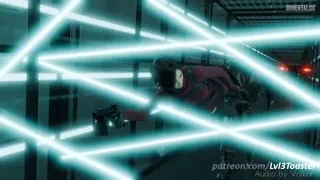 Resident Evil Ada Wong barely escapes the laser [Thunder_God_97]