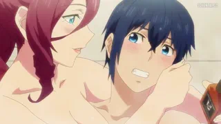 Horny redhead kissing guy after pouring lotion over her tits [u/Snobbeteon]