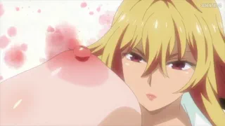 Passionate yuri kiss as busty waifu gets her tits exposed and rubbed [u/Snobbeteon]