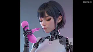 Chica Robot Lamiendo [u/GiioDrew]