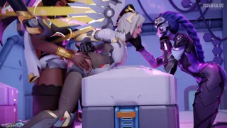 After loosing Mercy's medical skills are no longer needed, so she became a stress relief fucktoy instead~ [u/EquinePet]