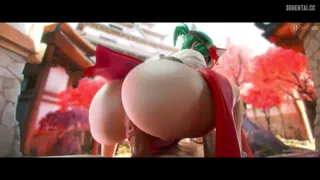 Kiriko pounding [Overwatch] (Fpsblyck ) [u/Likeorlove77]